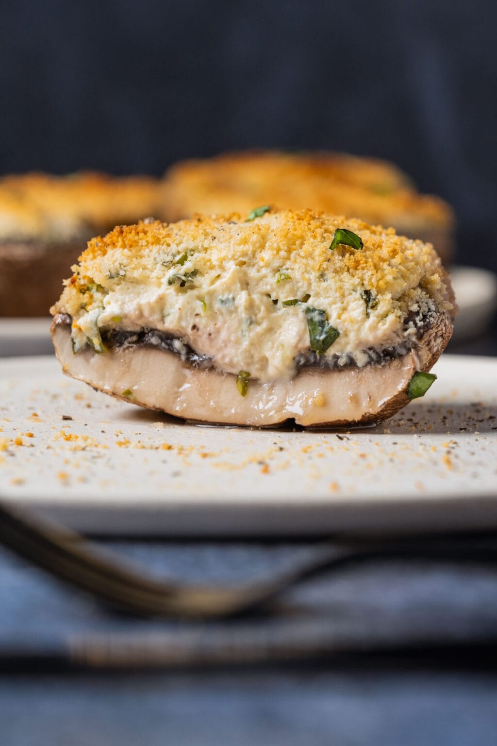 Vegetarian Stuffed Mushrooms - Gimme That Flavor