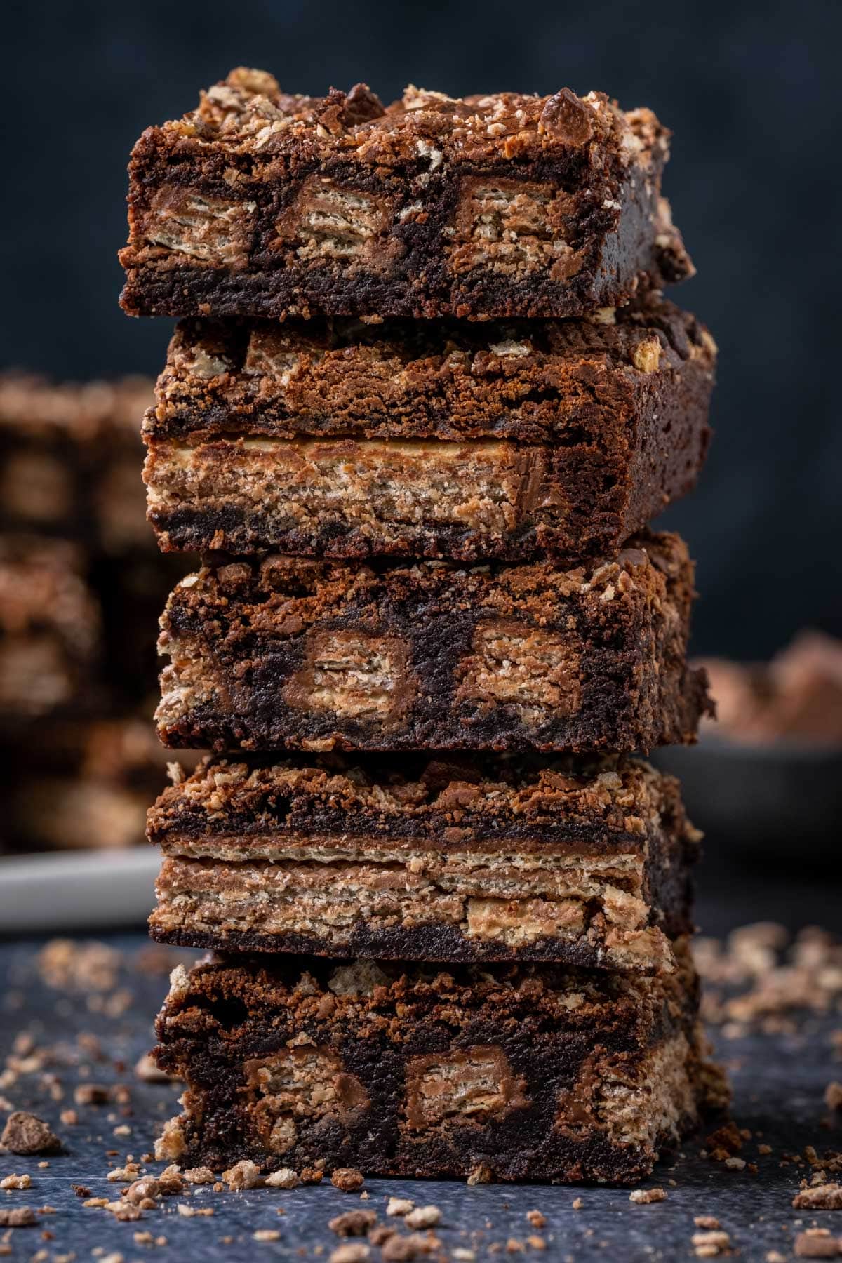 A stack of Kit Kat Brownies